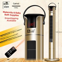 Calentador Eléctrico Personalizable con Control Remoto, Ahorro de Energía, Impermeable, Tipo Torre, 1000-2000W