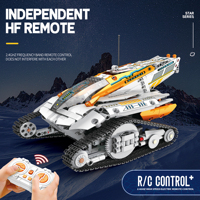 Reobrix 99001 MOC Mars Perseverance Rover, Coche de Exploración Espacial, Bloques de Construcción de Plástico RC, Juego de Ladrillos Coleccionables del Universo