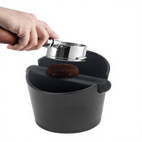 Boîte à café en ABS épaissi, durable, pour le retrait des résidus d'espresso, boîte de rangement pour les déchets de café pour les cafés