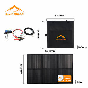 Banque de charge de panneau solaire pliable 300W chargeur solaire portable à haut rendement - Product Image 1