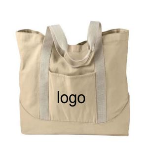 Promotion Colorful Eco-friendly Canvas <b>Bag</b> with Printed Logo Trendy Cotton <b>Bag</b> for <b>Work</b> Shopping & Travel Letter Pattern Style - Product Image 1