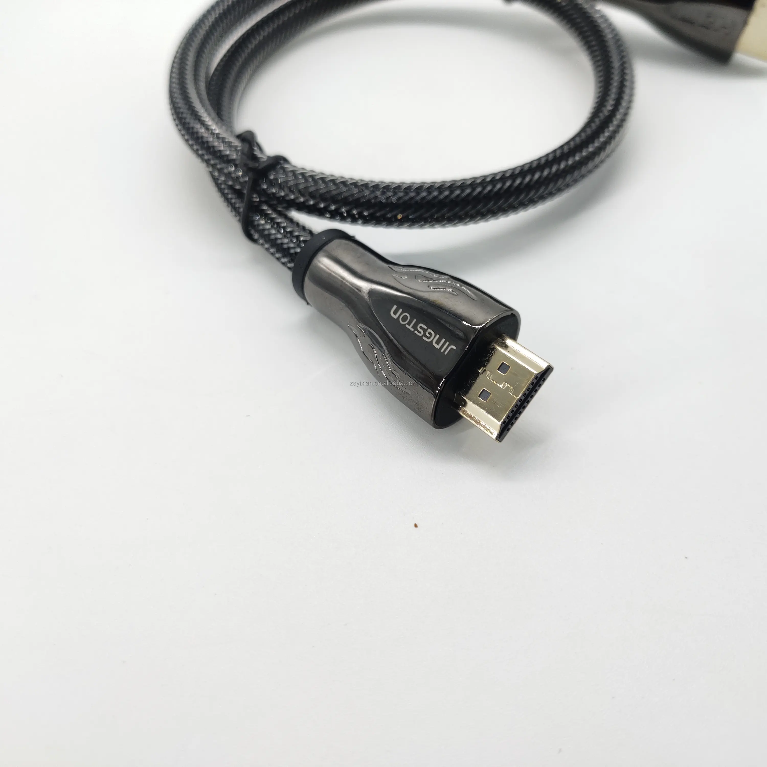 4K HDMI 2.0 kablo 5M örgülü çinko alaşım kabuk erkek altın kaplama yüksek hızlı kablo destek 3D 4K bilgisayar HDTV PS5