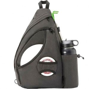 Sac de golf en toile BSCI Factory, sac à bandoulière pour le golf de disque, capacité 8-10 disques, sac bandoulière, vente en gros - Product Image 1