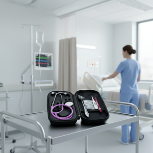 Kits de stéthoscopes médicaux professionnels en gros - Stéthoscope acoustique à tête simple, approuvé CE/ISO pour médecins/infirmières - Product Image 4