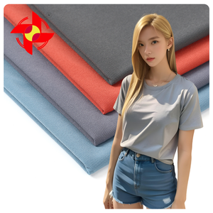 คุณภาพสูงยืด 4 ทิศทาง 82 ไนลอน 18 สแปนเด็กซ์ 170gsm ผ้าถักผ้าพอดีแห้งสําหรับผู้หญิง <span class=keywords><strong>Uniqlo</strong></span> T เสื้อและของเล่น - Product Image 1