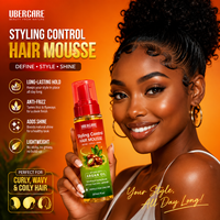 Mousse Coiffante Hydratante à l'Huile d'Argan Effet Brillance et Tenue Longue Durée pour Cheveux Bouclés – Prix de Gros
