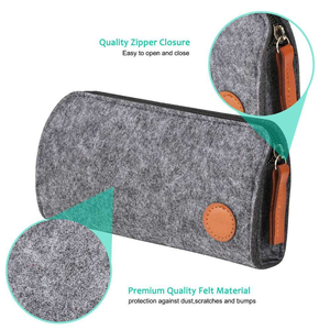 2 Pack Custom Modern Eco-Friendly Felt Pencil Pen Case <b>Storage</b> <b>Bag</b> - Product Image 4