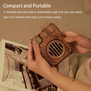 Haut-parleur Bluetooth rétro sans fil, mini radio FM portable, petit haut-parleur extérieur, haute qualité sonore sans fil - Product Image 5
