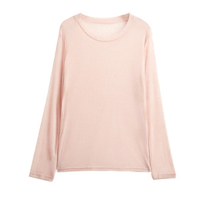 Blusa <span class=keywords><strong>transparente</strong></span> de manga larga de verano, <span class=keywords><strong>camiseta</strong></span> sexy con hombros descubiertos, top de <span class=keywords><strong>tul</strong></span> hueco estilo informal para mujer - Product Image 5