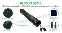 Panneau solaire monocristallin cylindrique 100W 120W 200W 18V 24V, module solaire tubulaire pour lampadaire, vidéosurveillance, signalisation routière