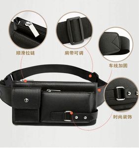 Sac bandoulière unisexe en cuir PU I-0326 avec fermeture éclair, imperméable et confortable pour une utilisation quotidienne et en extérieur - Product Image 3
