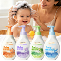 Produits de soin pour bébés en gros, gel douche et shampoing pour enfants 2 en 1, formule biologique, hydratant, nourrissant, produits de soin de la peau