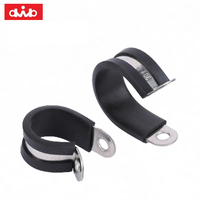 Clips rembourrés de type P doublés de caoutchouc robuste Fixation du collier de serrage Clips en P doublés de caoutchouc