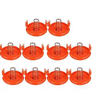 ฝาครอบแกนม้วนสายเอ็นสำหรับเครื่องตัดหญ้า 10 ชิ้น รุ่น RC-100-P พร้อมสปริง 385022-03 สำหรับ BLACK+DECKER Weed Eater รุ่น GH900 GH912 GH600 GH610 - Product Image 1