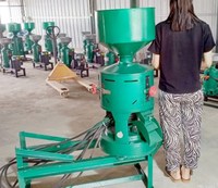 Petite machine à éplucher les grains multifonctionnelle décortiqueuse de haricots mungo d'avoine pour blé riz maïs sarrasin orge avec composant moteur