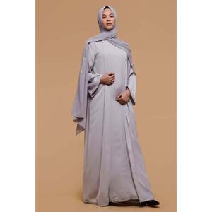 Robe décontractée <span class=keywords><strong>en</strong></span> polyester 100% Soft Touch, couleur gris vent, <span class=keywords><strong>taille</strong></span> M/L, lavable <span class=keywords><strong>en</strong></span> machine - Product Image 1