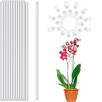 Support de culture pour plantes Poteaux de support pour plantes de jardin Piquets acryliques pour plantes de 15.6 pouces Piquet d'orchidées transparent