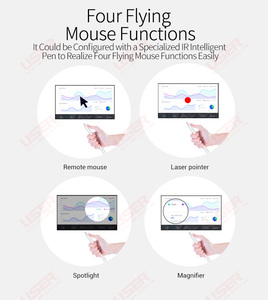 86-inch UHD 4K LCD LED tất cả trong một màn hình tương tác Bảng điều khiển máy chiếu trường họp bảng TV thông minh bảng trắng tương tác - Product Image 4