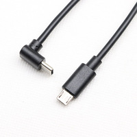 Kabel USB-C bersudut ke kabel mikro USB kabel fleksibel mendukung pengisian daya Cepat & sinkronisasi Data