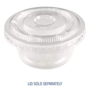 ถ้วยซูเฟล่/ถ้วยแบ่งส่วน ขนาด 3.25 ออนซ์ ทำจากโพลีโพรพิลีน โปร่งแสง ใช้แล้วทิ้ง พร้อมฝาปิด สำหรับขนมและเครื่องดื่ม บรรจุ 2,500 ใบ/กล่อง - Product Image 2