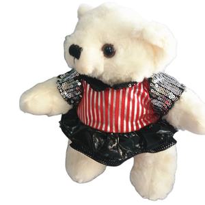 Promozione!!! Orsacchiotto di peluche bianco morbido da 20cm con gonna colorata - Product Image 4
