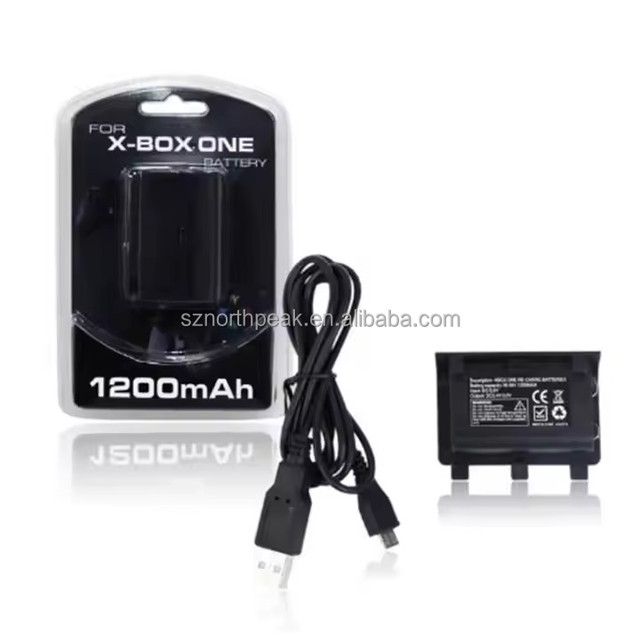 1200mah 2400mah Rechargeable Battery Pack Kit for Xboxes One Gamepad Battery Pack for Xboxes One Controller With Usb Cable