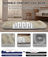 Matelas Gonflable Classique Simple au Design Moderne avec Pompe Intégrée, Portable pour la Maison, SUV, Camion, Camping-Car, Camping et Tente Extérieure