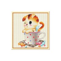 De Nieuwe Aanbieding Leuke Dieren Diy Diamant Foto Moderne Pure Hand Decoratieve Diamant Schilderij