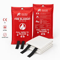 Couverture anti-feu en fibre de verre certifiée CE, résistante à la chaleur et ignifuge, pour la protection à domicile, en cuisine et sur le lieu de travail