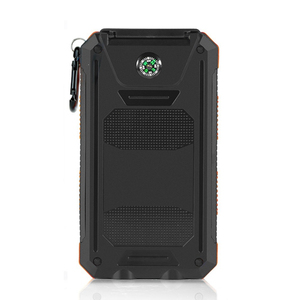 Ip65 không thấm nước năng lượng mặt trời ngân hàng điện 10000mAh, xách tay mini năng lượng mặt trời ngân hàng điện với sạc nhanh đôi USB,USB-C và đèn pin - Product Image 6