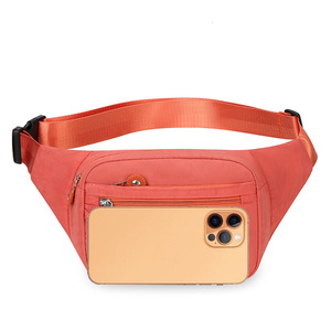 Women's Chest Bag Rose Red Multiple Pockets Water Resistant Zipper Closure Everyday Use - Product Image 3