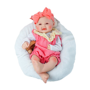 Real suave puro silicona dulce niña recién nacida muñeca bebé Reborn silicona sólida para compañía diaria - Product Image 1