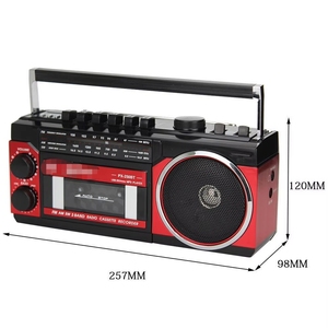 เครื่องเล่นเทปคาสเซ็ทสไตล์เรโทร PX-250BT พร้อมบลูทูธ USB SD การ์ด AM FM SW มัลติแบนด์ บันทึกเสียงได้ ลำโพง 10 วัตต์ เสียงดัง ใช้ได้ทั้งในบ้านและนอกบ้าน - Product Image 6