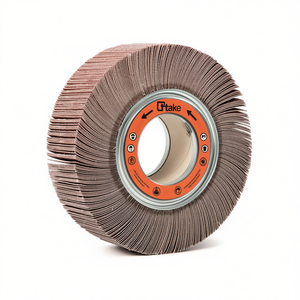 Disque abrasif à lamelles en tissu corindon 200x50x54 mm grain 320 avec trou pour le meulage - Product Image 2