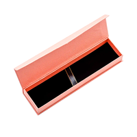 Cajas de bolígrafos de regalo vacíos Kraft marrones al por mayor con revestimiento UV de laminación mate en relieve para bolígrafos