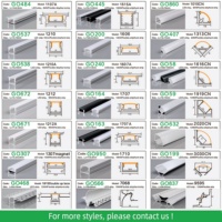 Profilé en aluminium LED de haute qualité, directement de l'usine, pour bande LED avec diffuseur PC, dissipation thermique, projets commerciaux