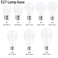Ampoules LED E27 et B22 3W 5W 7W 9W 12W 15W 18W, Ampoule LED