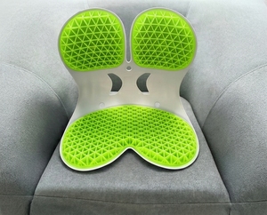 OEM Custom TPE Gel Lumbar <b>Support</b> Cushion Memory Foam <b>Back</b> Pillow Factory Direct Bulk 100% Polyester Breathable and - Product Image 2
