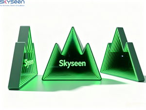 Lámpara Nocturna LED SKYSEEN de Doble Capa Acrílica USB con Efecto Infinito, Cambio de Color, Túnel 3D, Control Remoto, Decorativa para Bar - Product Image 3