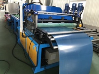 Machine de découpe en longueur de bobines d'acier PPGI, d'acier galvanisé GI, d'acier inoxydable SS, épaisseur 0,3-1,5 mm, largeur 1500 mm