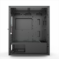 V650 negro OEM Mini ITX caja de la computadora de aluminio Micro ATX PC/muebles de juegos/Torres de juego fresco con ventilador enfriador