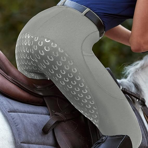 महिलाओं की उच्च वृद्धि पूर्ण सीट घोड़े की सवारी टायर एंटी-बैक्टीरियल एंटी-पिलिंग सिलिकॉन पकड़ जिपर बंद लोचदार कमर - Product Image 4