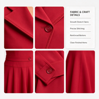 Robe de travail formelle pour femme, col en V, manches trois-quarts, taille empire, en laine respirante et lavable, avec fermetures éclair, idéale pour le bureau en été (ODM)