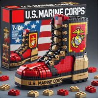 Ensemble de blocs de construction ABS - Kit de modèle de chaussure de combat - Jouet et cadeau thématique pour adolescents et adultes
