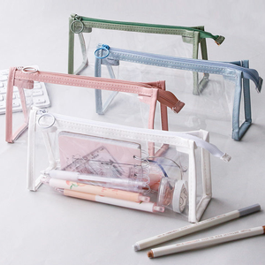 Customized logo PVC <strong>Zip</strong> Beauty case clear Makeup <strong>Pouch</strong> Transparent Travel Kit Cosmetic Bag - Product Image 6