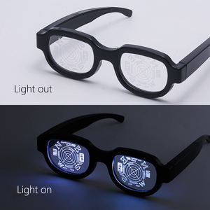 Partagas moda <span class=keywords><strong>Anime</strong></span> LED luz baile fiesta Halloween Navidad rectángulo gafas de sol anteojos Unisex para hombres <span class=keywords><strong>mujeres</strong></span> - Product Image 5
