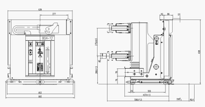 Interruptor de Circuito al Vacío Trifásico Serie BGH, Tipo Interior, 42kV/95kV, Accionamiento por Resorte, Capacidad de Ruptura de 25KA, Extraíble - Product Image 4