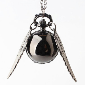 Lippert Snitch Quidditch Necklace Pocket <strong>Watch</strong> Retro Flip Ball Hanging <strong>Watch</strong> Jewelry Student <strong>Watch</strong> - Product Image 2