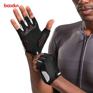 Bcodun Cycling Gloves <b>Half</b> Finger Breathable Mesh Unisex Bicycle Riding Gloves Shock Absorption Anti <b>Slip</b> Summer Glove - Product Image 2