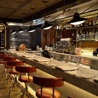 Comptoir de bar moderne en marbre de couleur, grande taille, à usage commercial, LED, montage facile, pour la maison, le restaurant, le club, l'hôtel